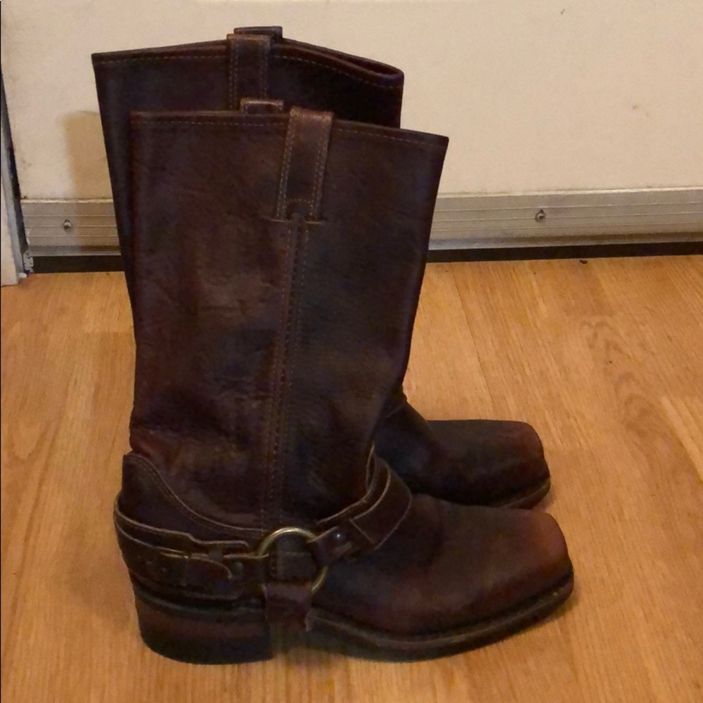 Frye boots.